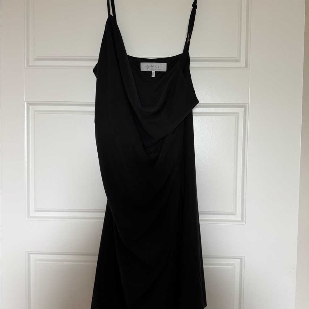 Black Draped Dress